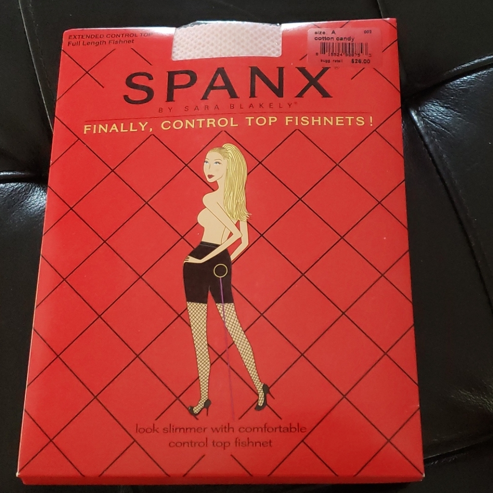 SPANX CONTROL TOP FISHNETS.